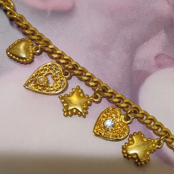 VINTAGE Gold Plated Necklace - Picture 5 of 12